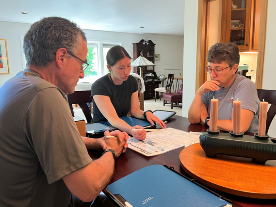 Healthy Home and Energy Navigators conducting an in-home assessment