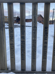 Huber Park fence pickets