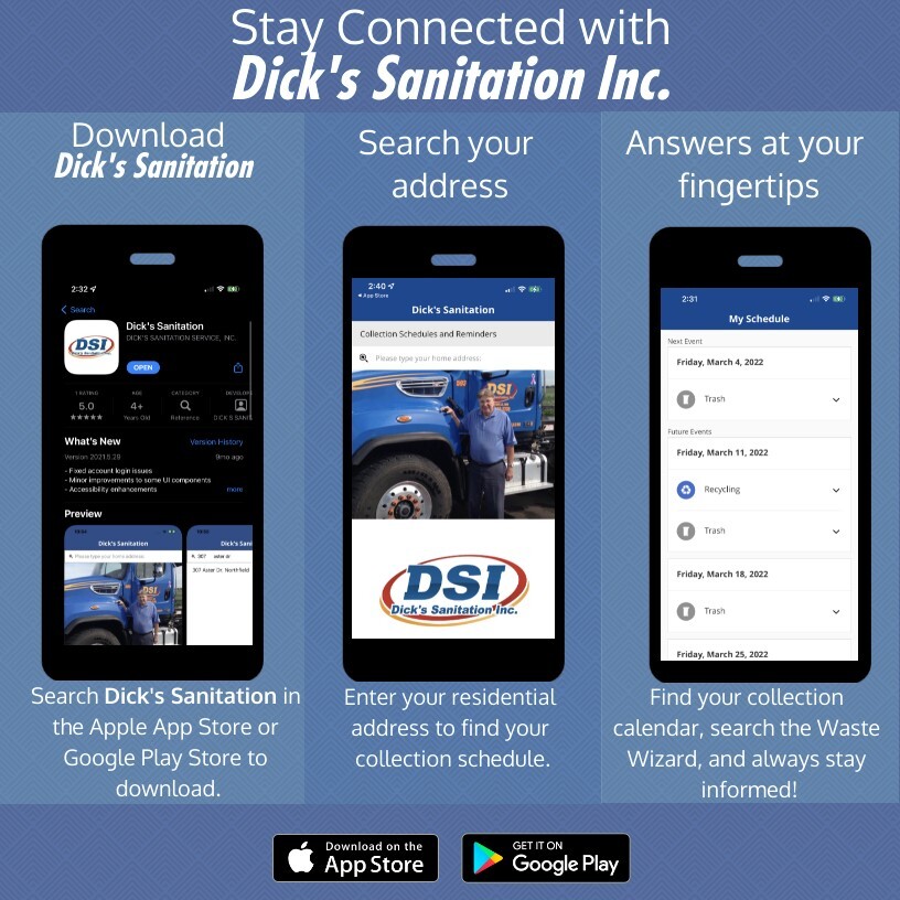 Search Dick's Sanitation in the App Store