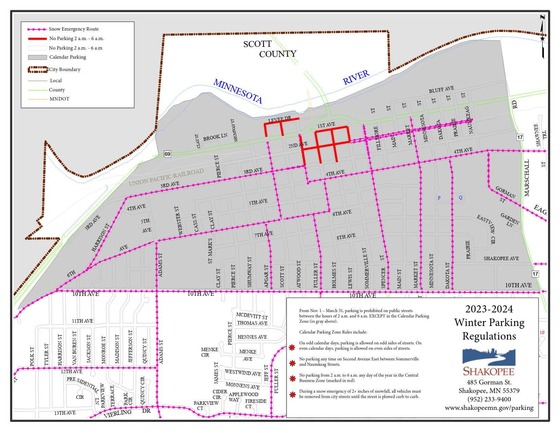 Calendar Zone for Winter Parking Rules