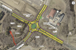 Vierling Drive roundabout rendering