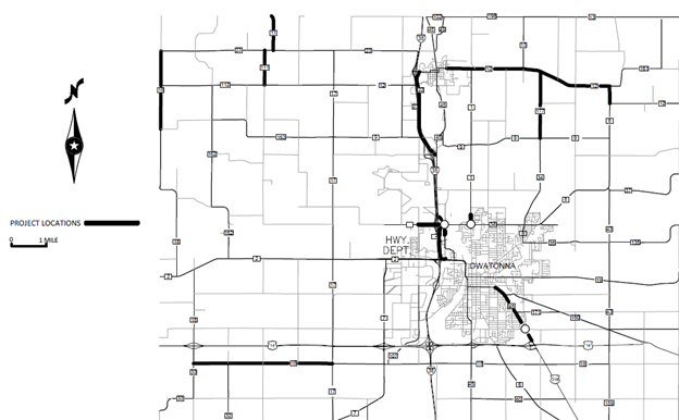 2024 Seal Coat Location Map