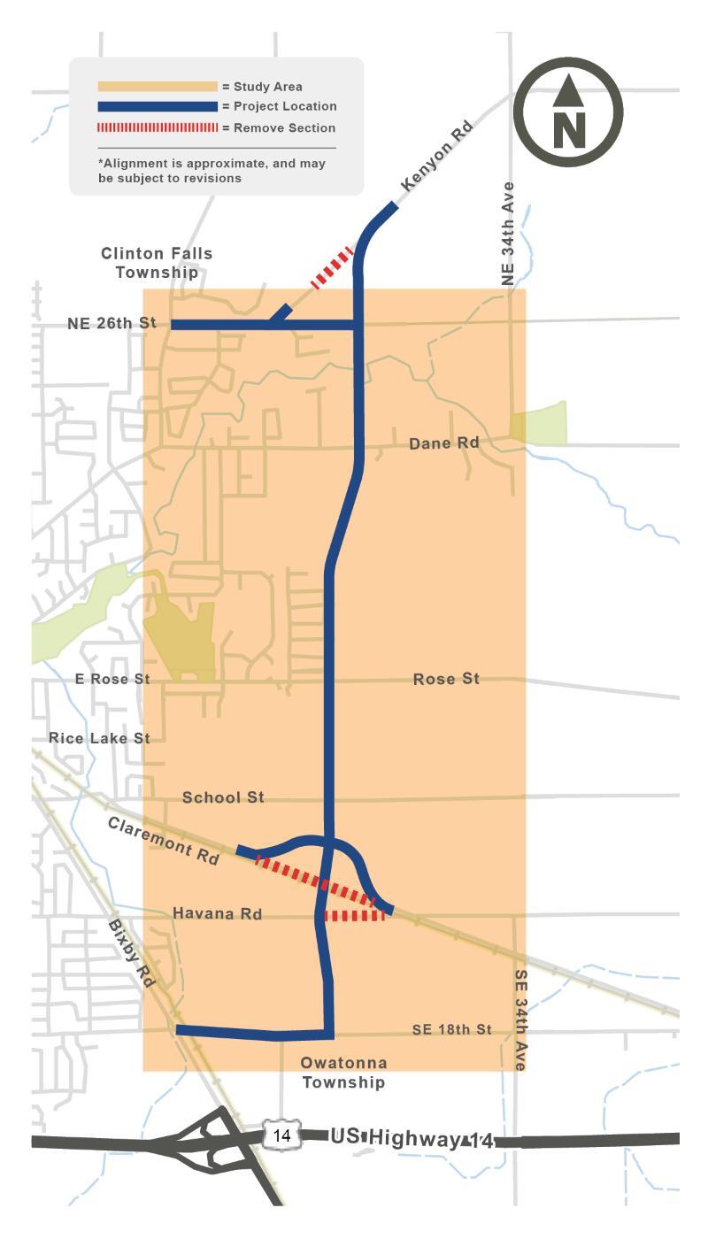 East Side Corridor Map