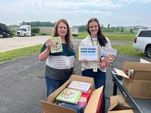 Meagan and Stacie SMIF Book donation