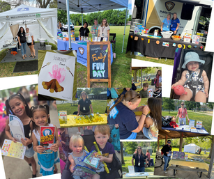 various photos from 2026 family fun day