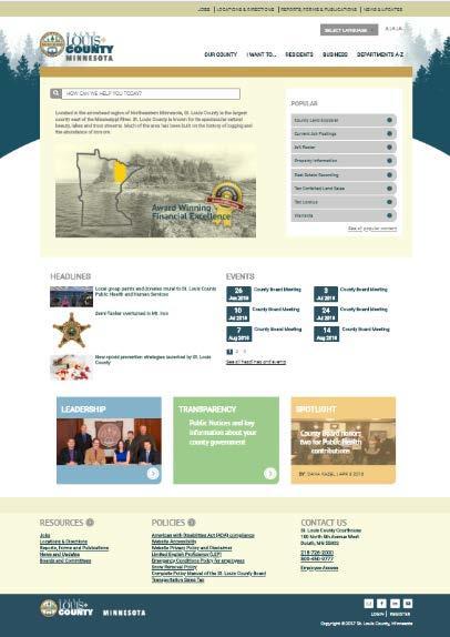 New website screenshot