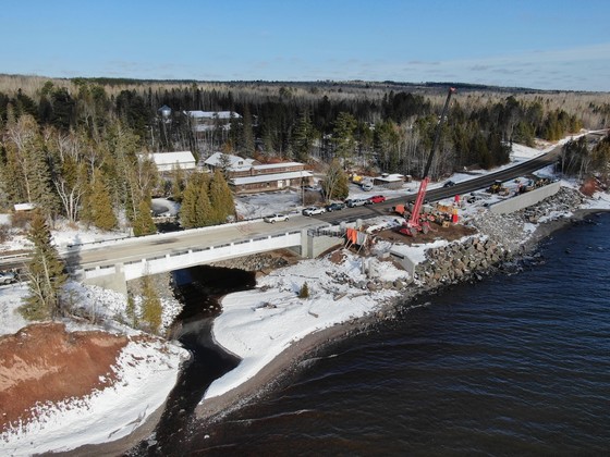 New bridge on Scenic Hwy 61