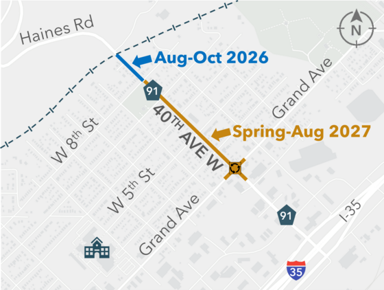 40th Ave W map phasing