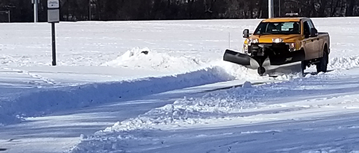 snow plowing trail