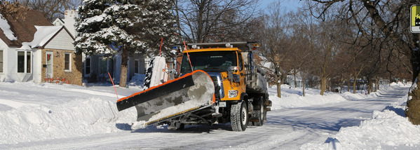 snowplow in winter