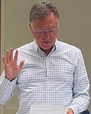 St. Michael Council Member Chuck Lefebvre being sworn in at the Sept. 23, 2025 regular City Council meeting
