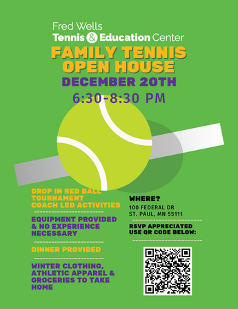 family tennis open house