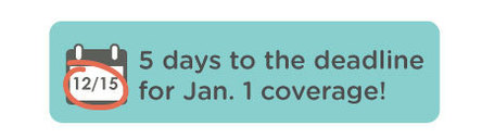 5 days to the deadline for Jan. 1 coverage