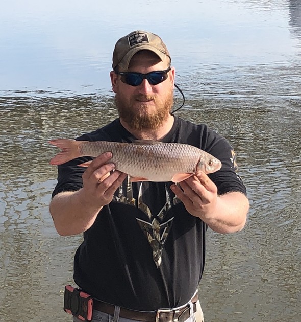 Bryant Rackers holds his state-record shorthead redhorse.