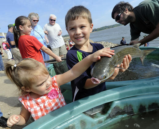 Guests participating in Day on the River activities