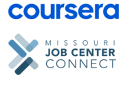 Coursera and Job Center Connect logos