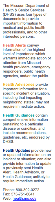 Health Advisory