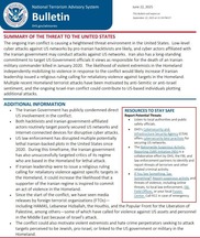 Homeland Security bulletin