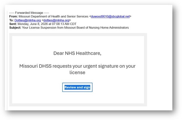 phishing example