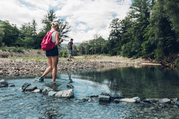 hiking around creek