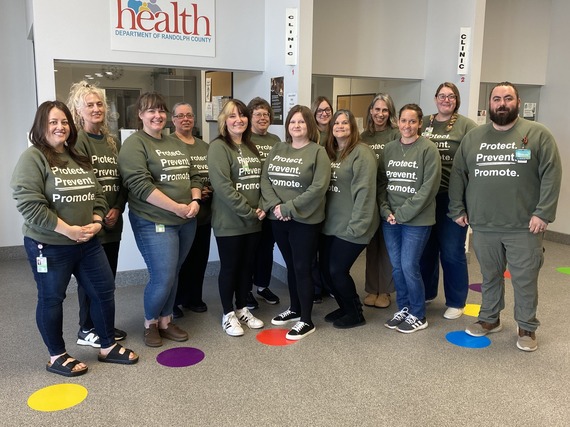 Group photo of Randolph County Health Department staff