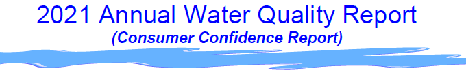 2021 Annual Water Quality Report Header