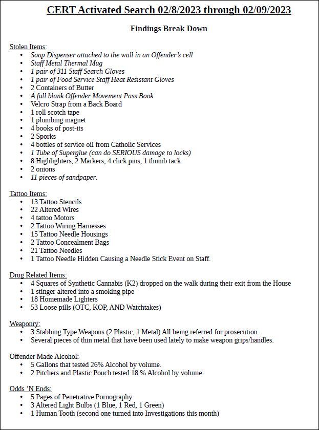 NECC search breakdown