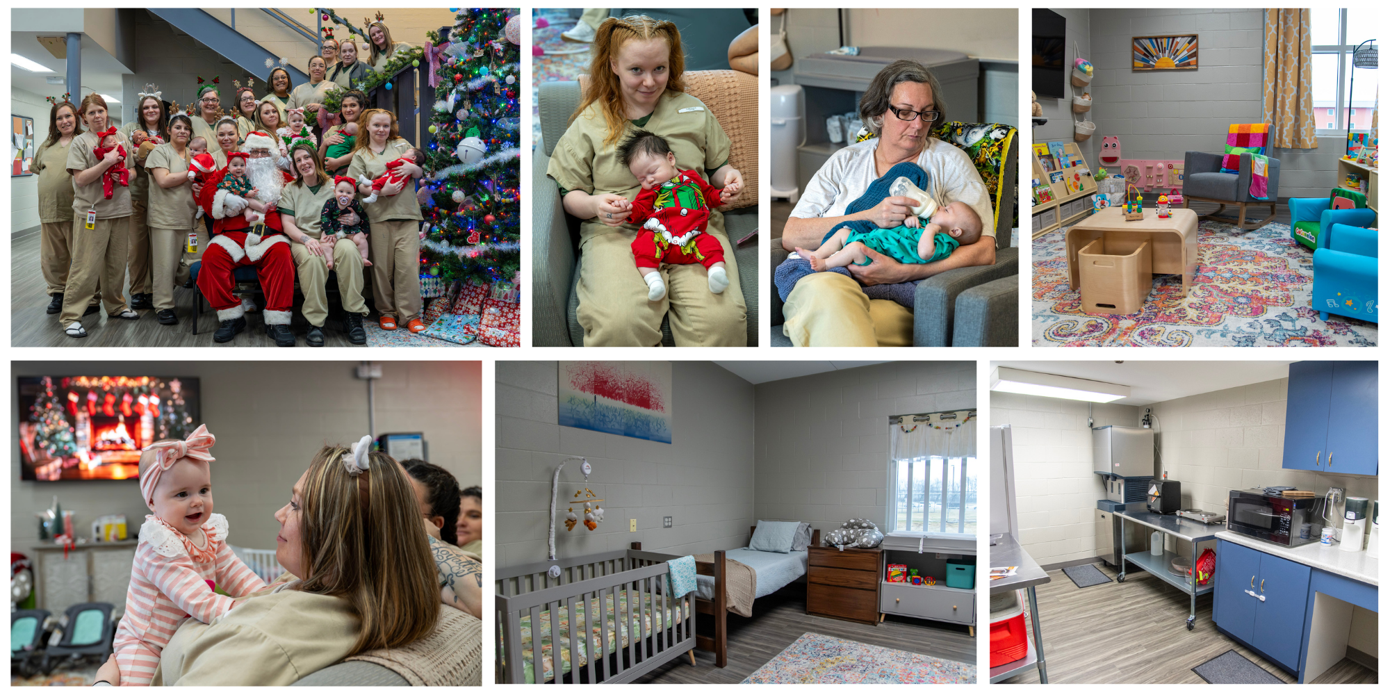 Photo collage - prison nursery