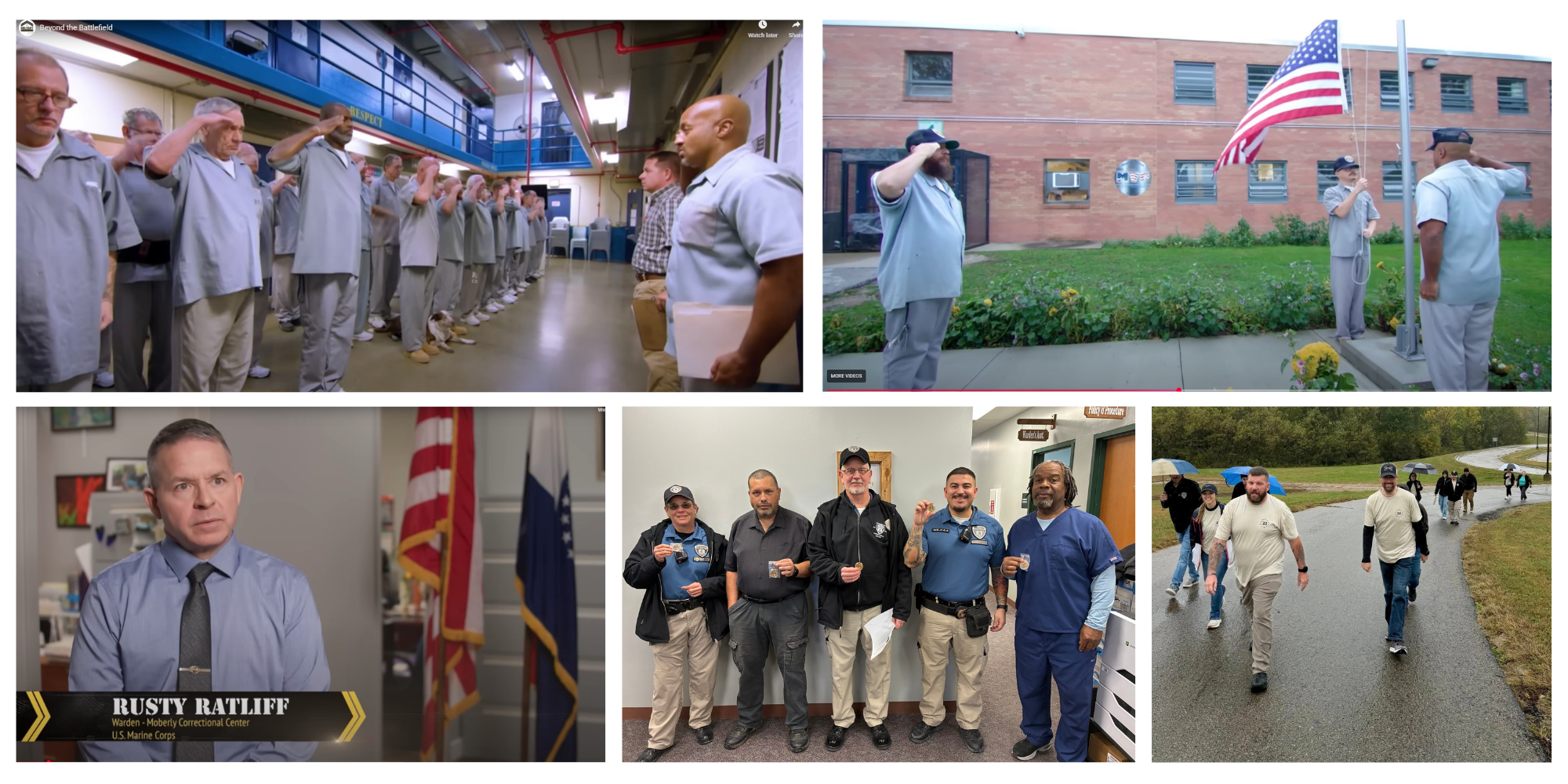 Photo collage - Veterans in the veterans dorm, still shot from Military Makeover: Operation Freedom