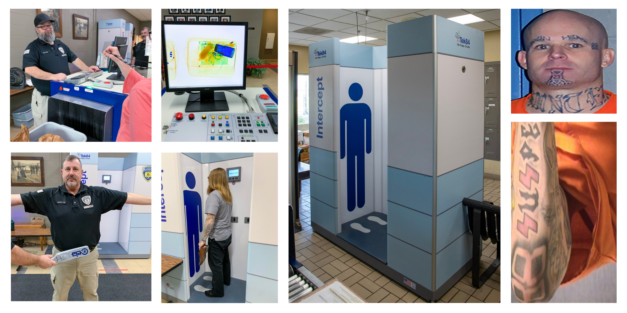 25 Things: We made worksites and communities safer. Photo collage - body scanners and X-ray machines