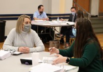 meeting with masks