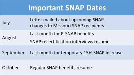 P SNAP benefits approved for July 2021