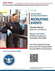 FSD- TSA Recruiting Event flyer