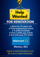 FSD- Walmart hiring flyer