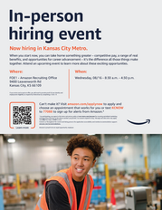 FSD- Amazon hiring event flyer