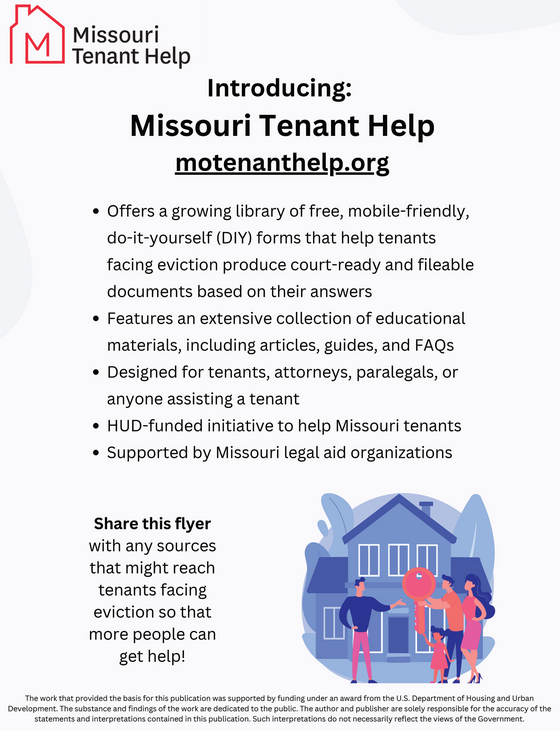 FSD- Missouri Tenant Help flyer