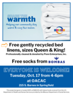 FSD- Share the Warmth event flyer