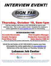 FSD- Sign Fab interview event