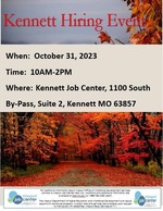 FSD- Kennett Hiring event flyer