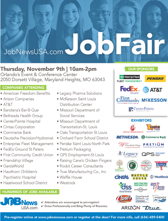 FSD- St Louis Job Fair flyer