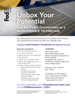 FSD- FedEx now hiring flyer