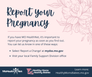 Report your pregnancy