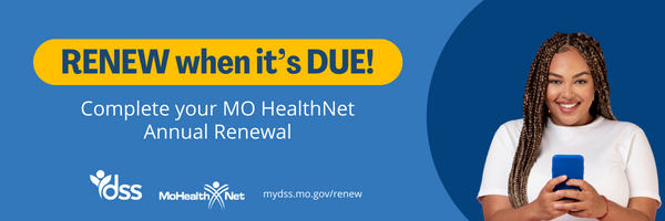 MO HealthNet annual renewal header