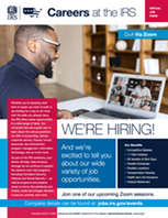 FSD- IRS Hiring Event flyer
