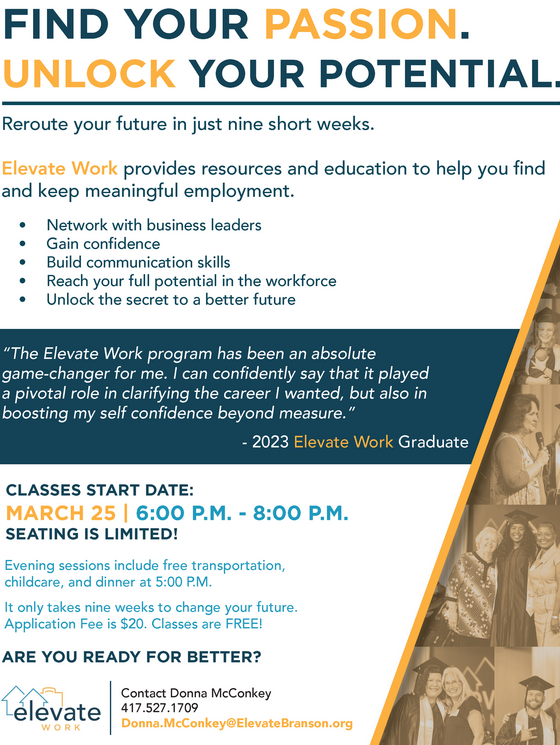 FSD- Elevate Branson March flyer