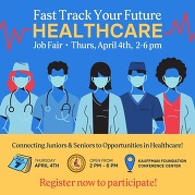 FSD- KC area healthcare fair for high schoolers event flyer