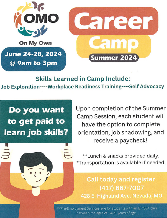 FSD- OMO Career camp flyer