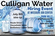 FSD- Culligan Water Hiring Event flyer