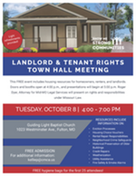 FSD- Landlord & Tenant Rights meeting flyer