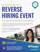 FSD- State of MO Reverse Hiring Event flyer